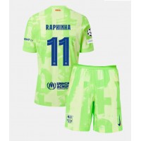 Barcelona Raphinha Belloli #11 Fußballbekleidung 3rd trikot Kinder 2024-25 Kurzarm (+ kurze hosen)